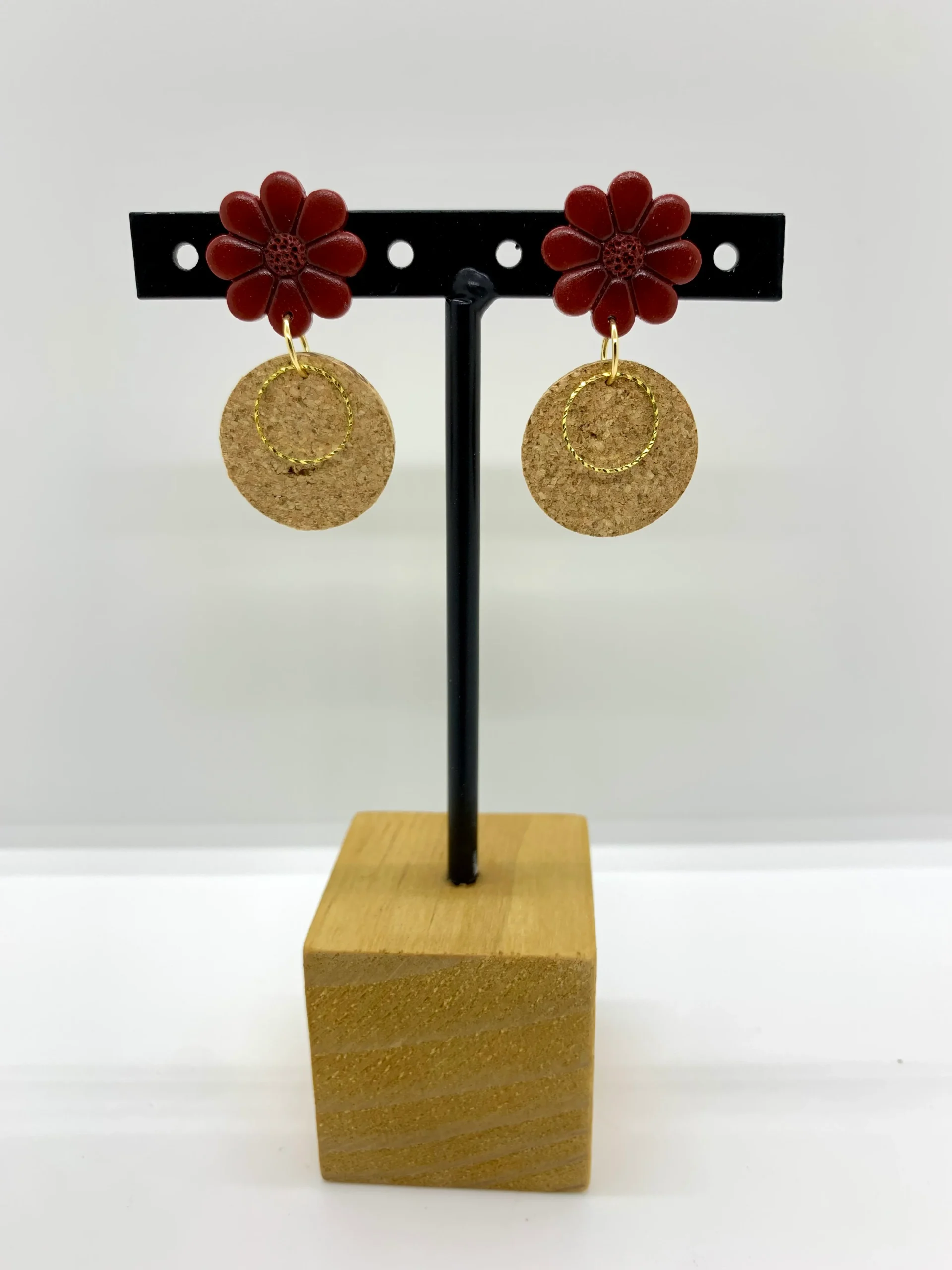 Boucles d’oreilles simple « Marguerite » – Image 4