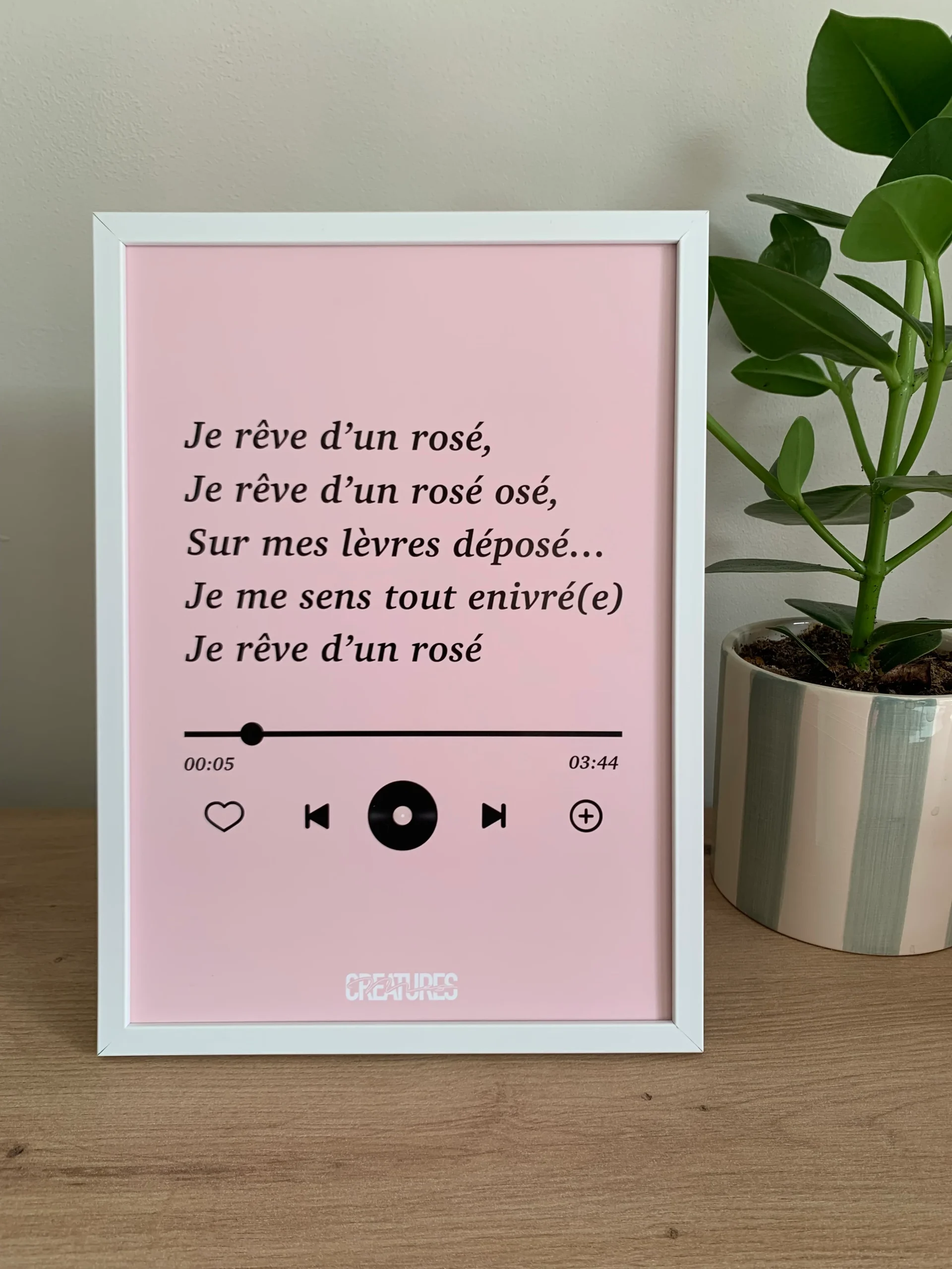 Affiche « Je rêve d’un rosé »