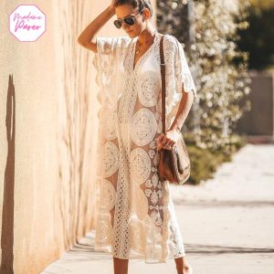 Robe Longue Bohémienne en Dentelles