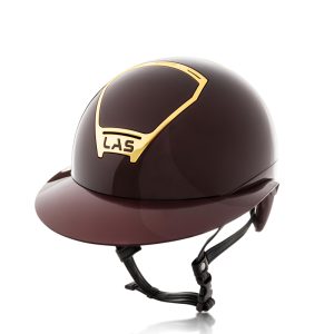 Casque Opéra équitation – Visière large Gold ✨ LAS