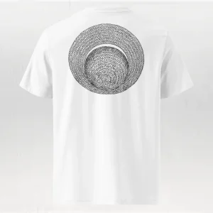 T-shirt unisexe en coton biologique - Le Chapeau de paille Croquis