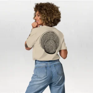 T-shirt unisexe en coton biologique - Le Chapeau Cambodgien Croquis