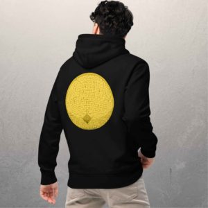 Sweat à capuche en coton biologique unisexe - 350g/m² - Le Chapeau chinois