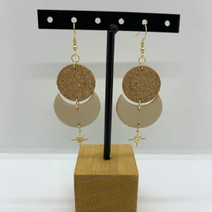 Boucles d’oreilles pendantes « Stars »