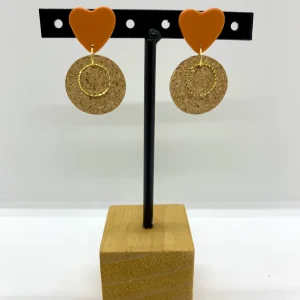 Boucles d’oreilles simple « Cœur »