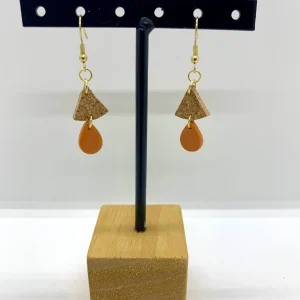 Boucles d’oreilles pendantes « Gouttes »