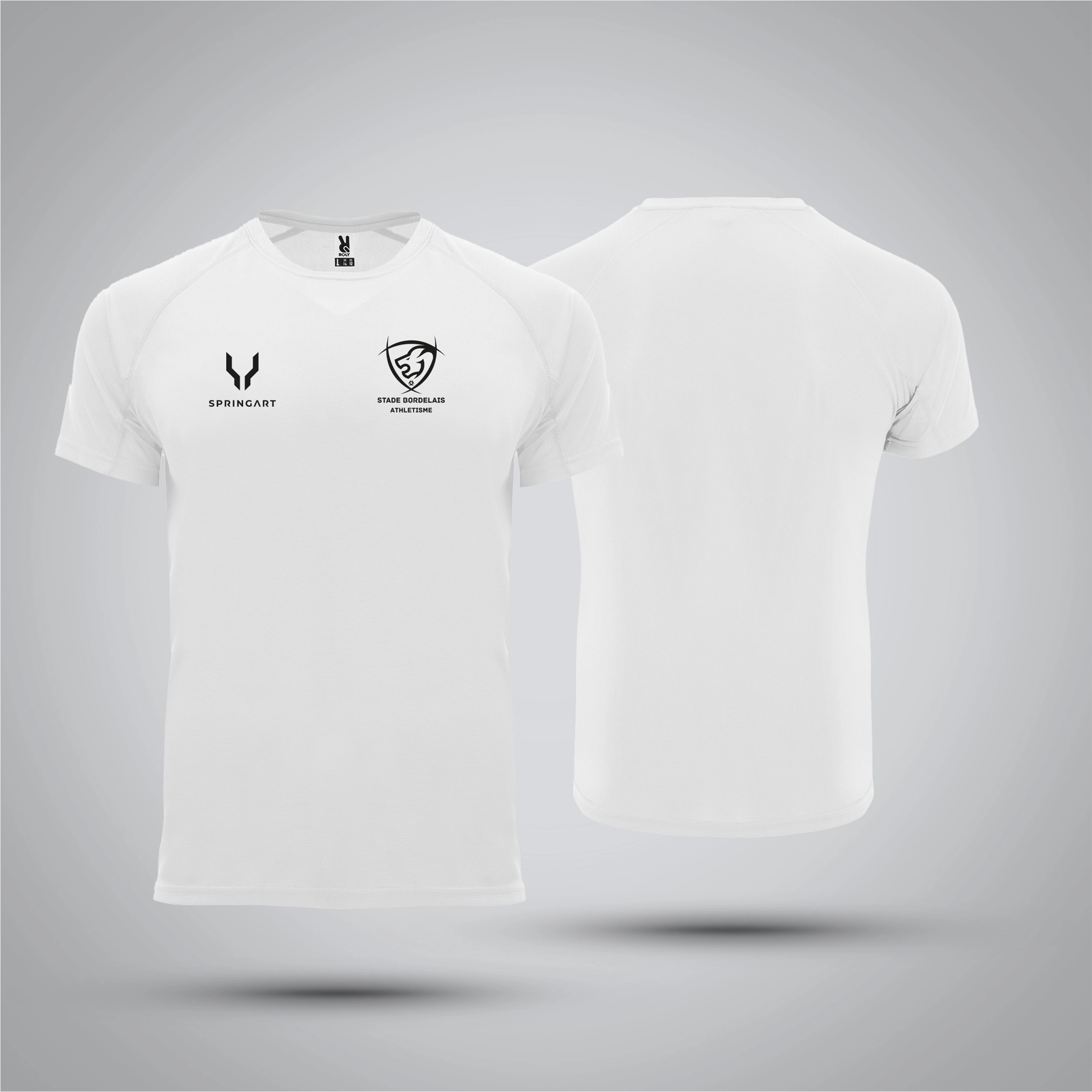 T-shirt Entraînement Enfant Bordeaux Athle – Image 2