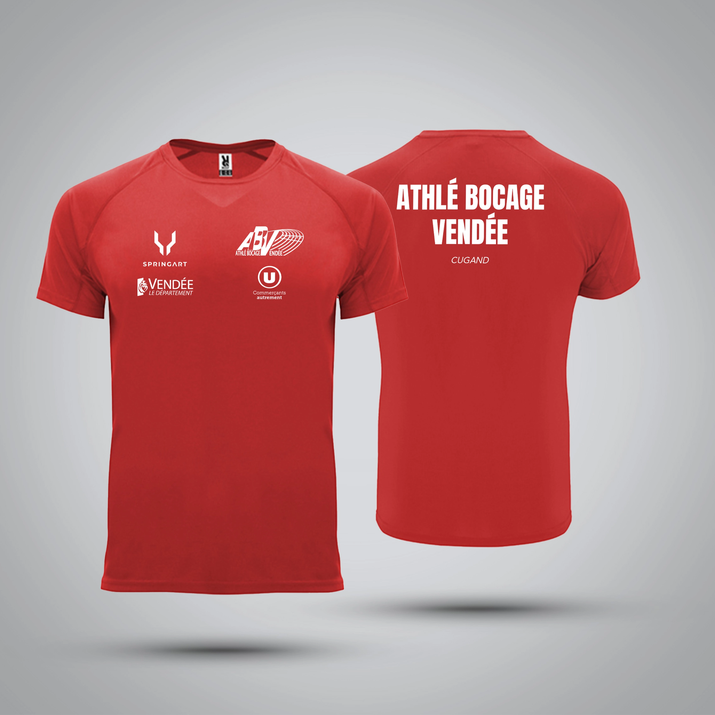 T-shirt Entraînement Homme Athlé Bocage Vendée