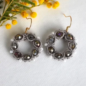 Boucles d&rsquo;oreilles originales anneau NINA