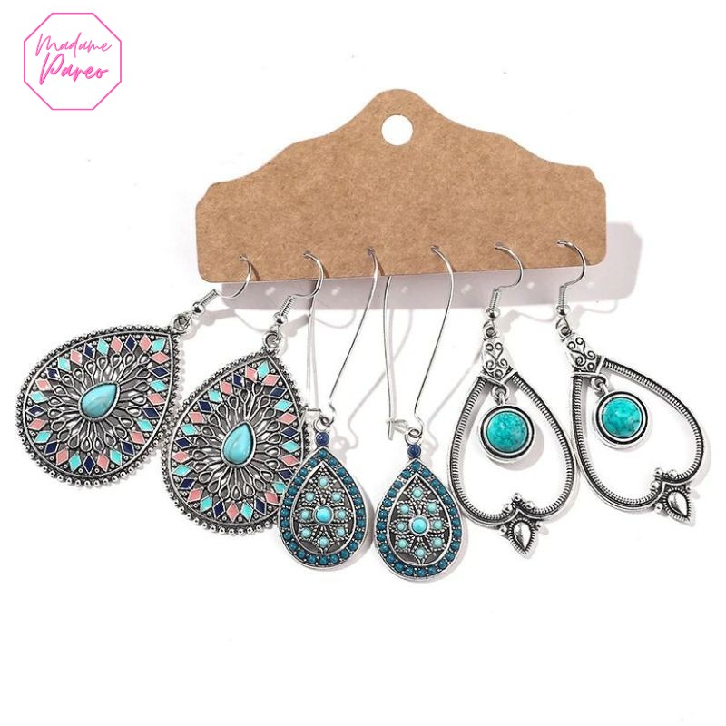 Boucles d’Oreilles Vintage Bohème – Image 3