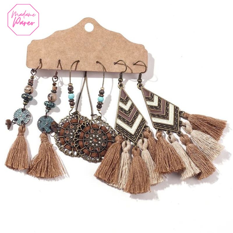 Boucles d’Oreilles Vintage Bohème – Image 6