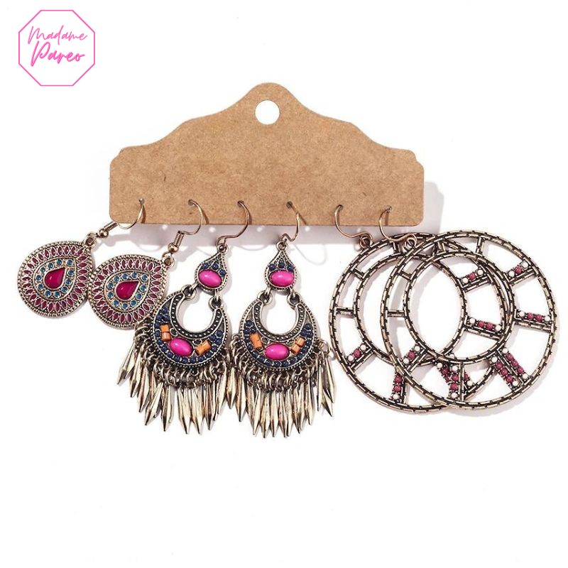 Boucles d’Oreilles Vintage Bohème – Image 7