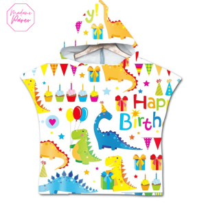 Serviette de plage pour enfant dinosaure