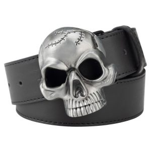 Ceinture avec tête de mort à la mode pour hommes