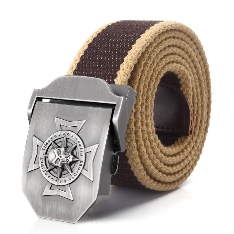 Ceinture d&rsquo;équitation avec boucle en métal pour hommes – Image 6
