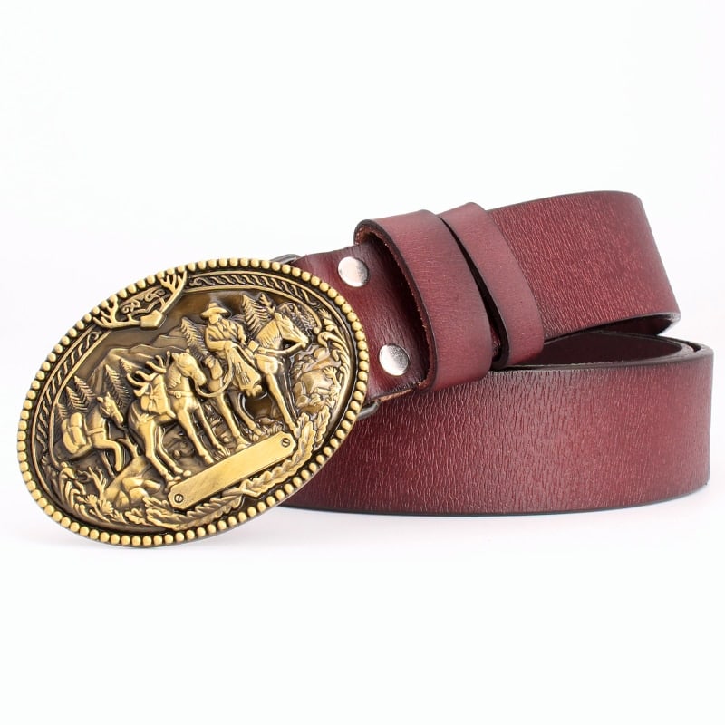 Ceinture d’équitation motif chevalier pour hommes