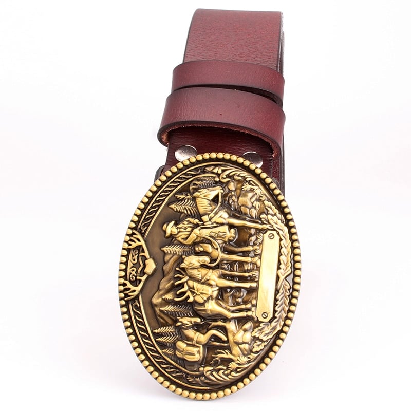 Ceinture d’équitation motif chevalier pour hommes – Image 3