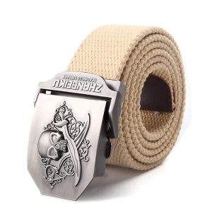 Ceinture de pirate avec tête de mort pour hommes