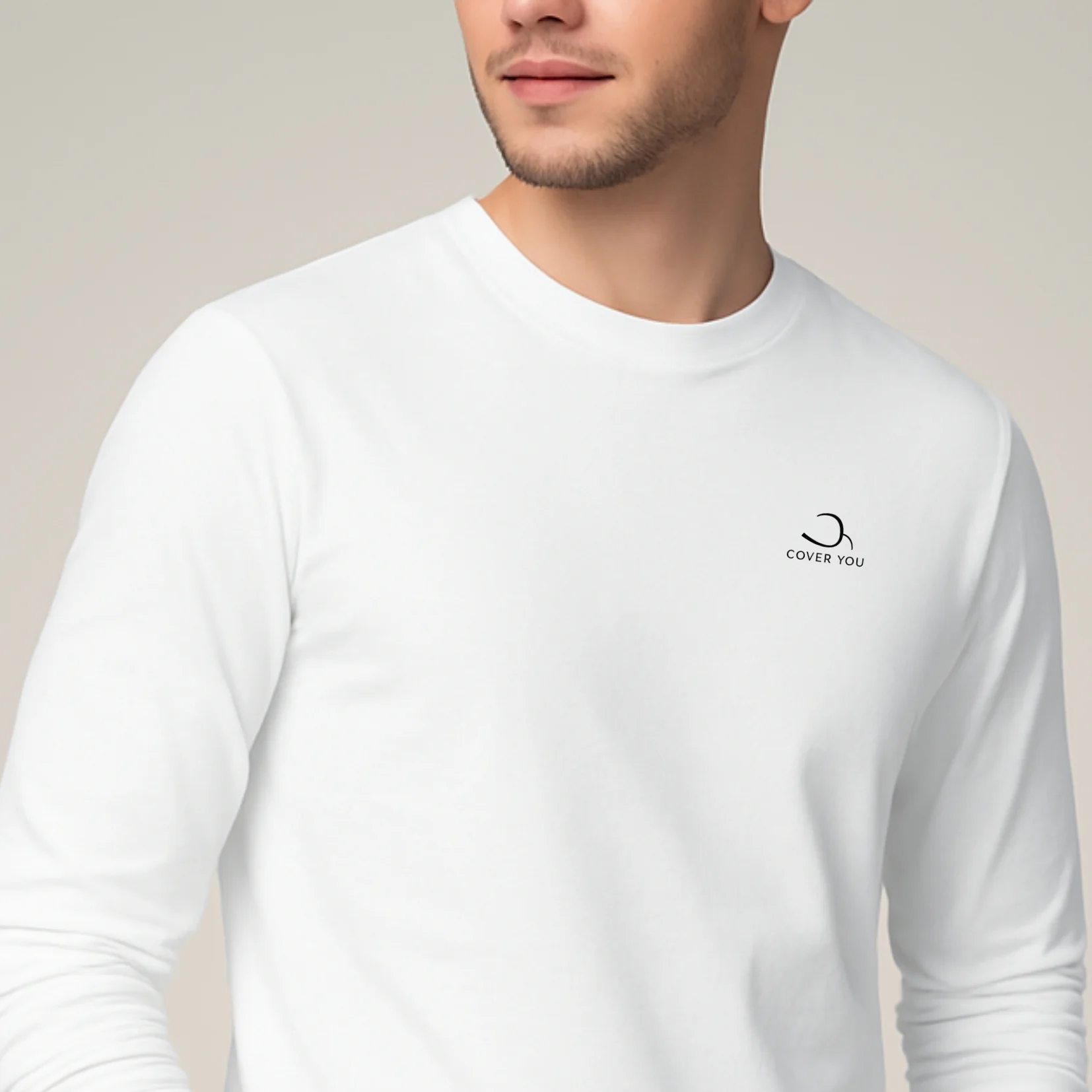 T-shirt Homme manches longues en coton biologique - L'essentiel – Image 3