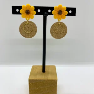 Boucles d’oreilles simple « Marguerite »