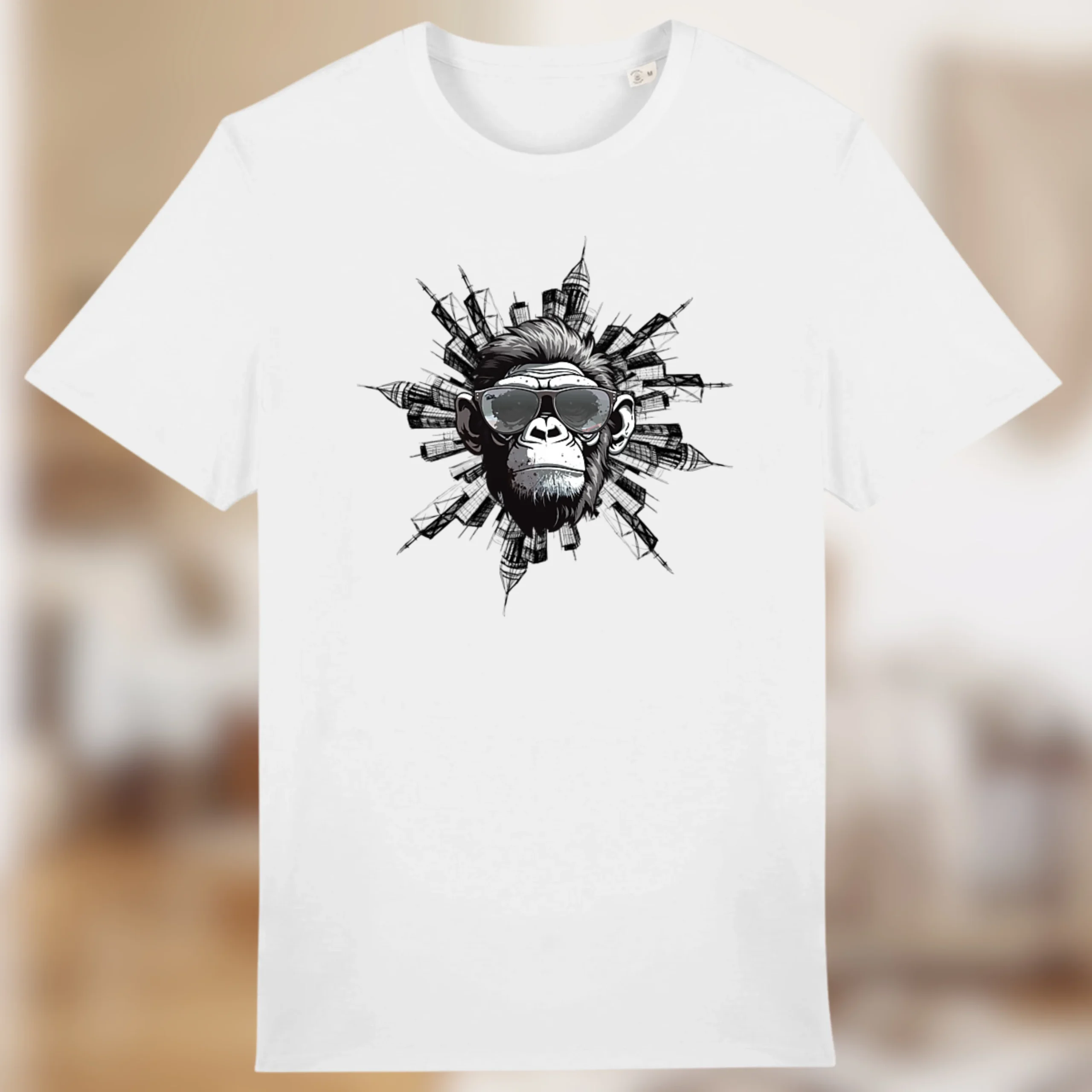 T-shirt bio “KONG” – Style urbain & regard dominant 🦍🏙️ – Image 2