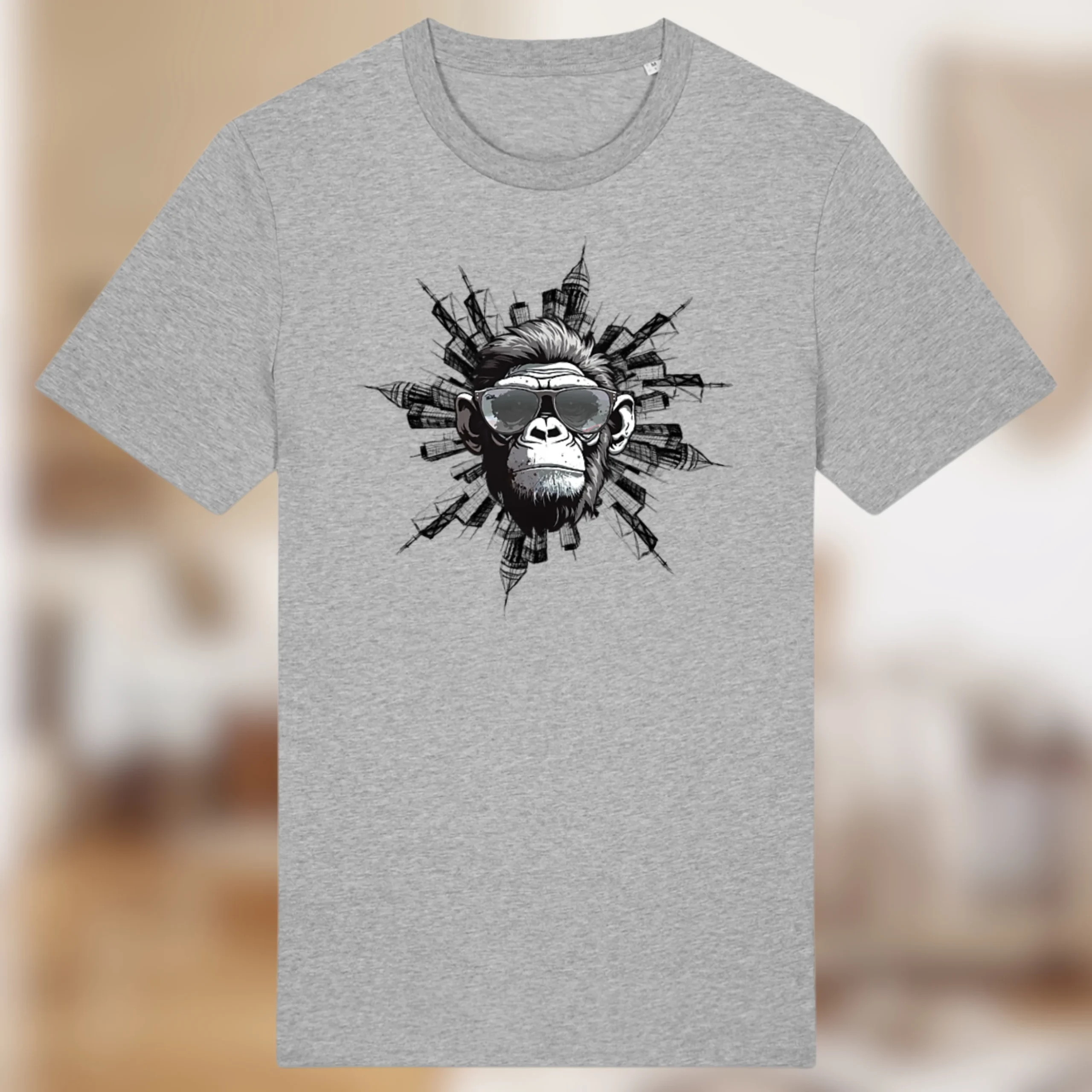 T-shirt bio “KONG” – Style urbain & regard dominant 🦍🏙️ – Image 6