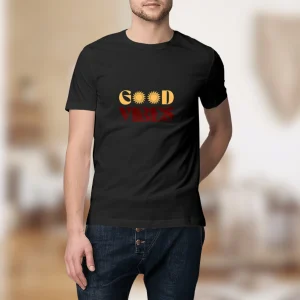 T-shirt “Good Vibes” – L’énergie solaire en textile☀️🎶