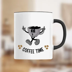Mug céramique “Coffee Time” – Ton allié matinal stylé⚡☕