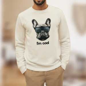 Sweat éco-friendly “Dog Cool” – Un style qui aboie fort 🐶