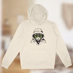 Sweat à capuche “Cat Mood” – Chill félin & regard perçant 🐱🕶️