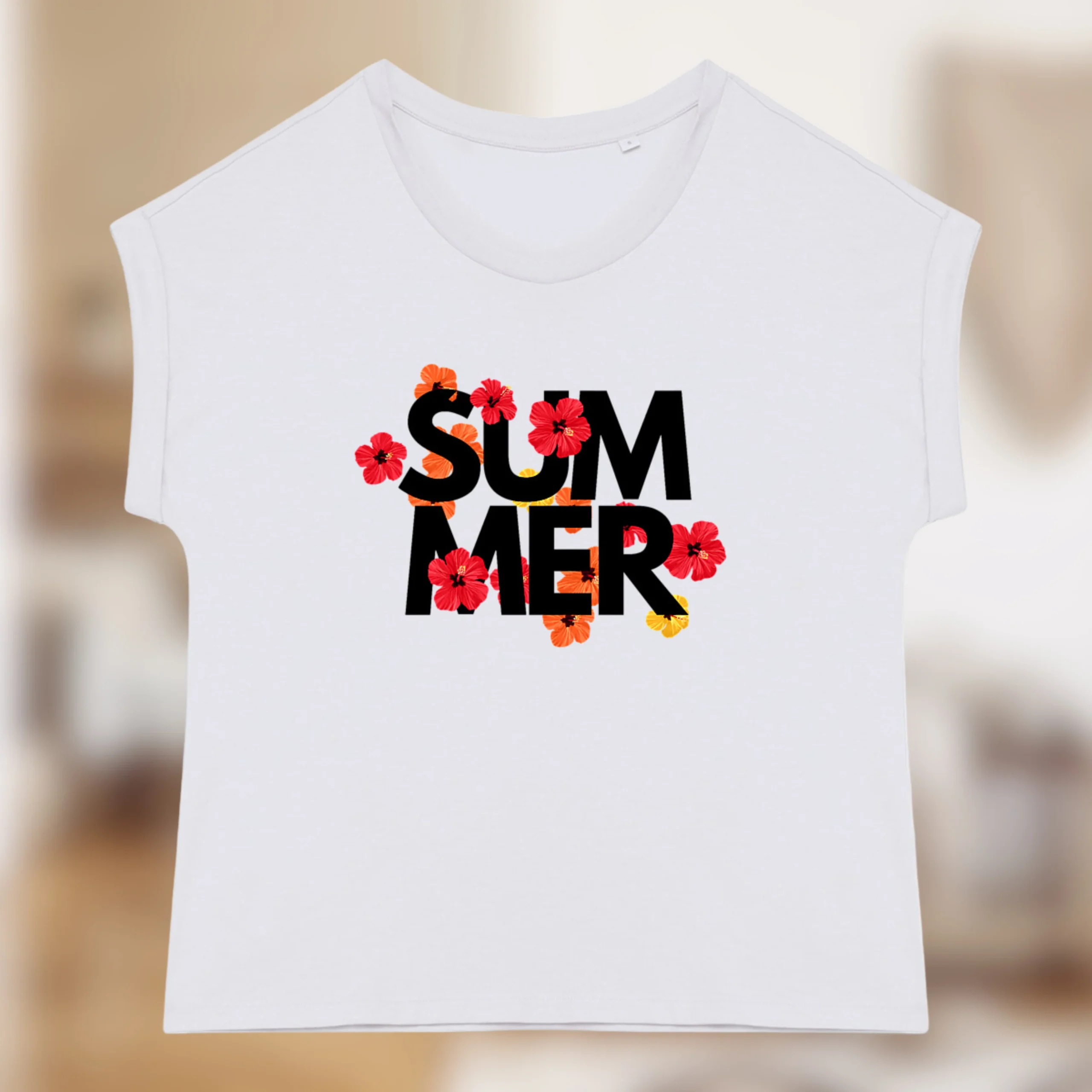 T-shirt Femme "Summer" – Vibe tropicale, esprit chill🌺✨ – Image 3