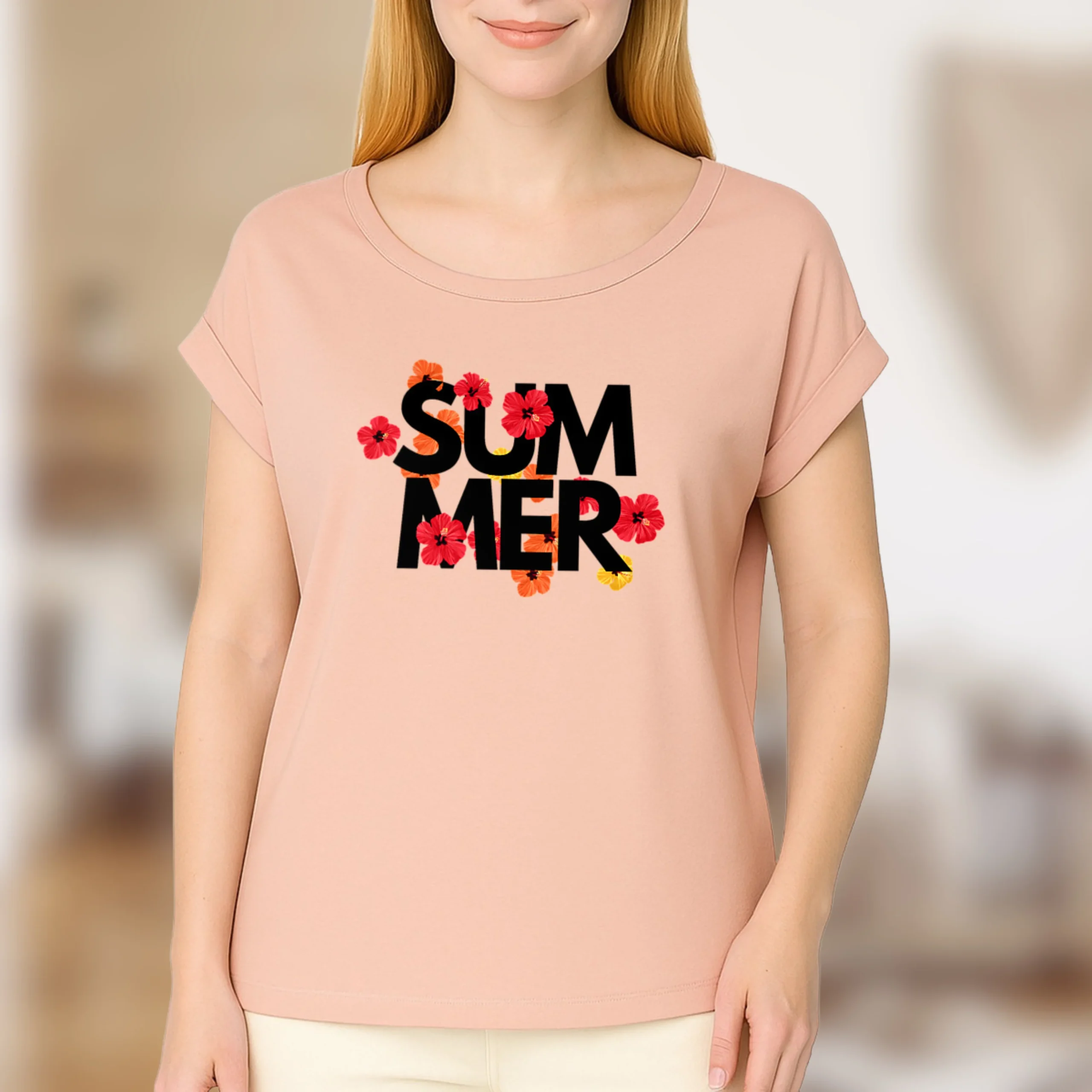 T-shirt Femme "Summer" – Vibe tropicale, esprit chill🌺✨ – Image 2