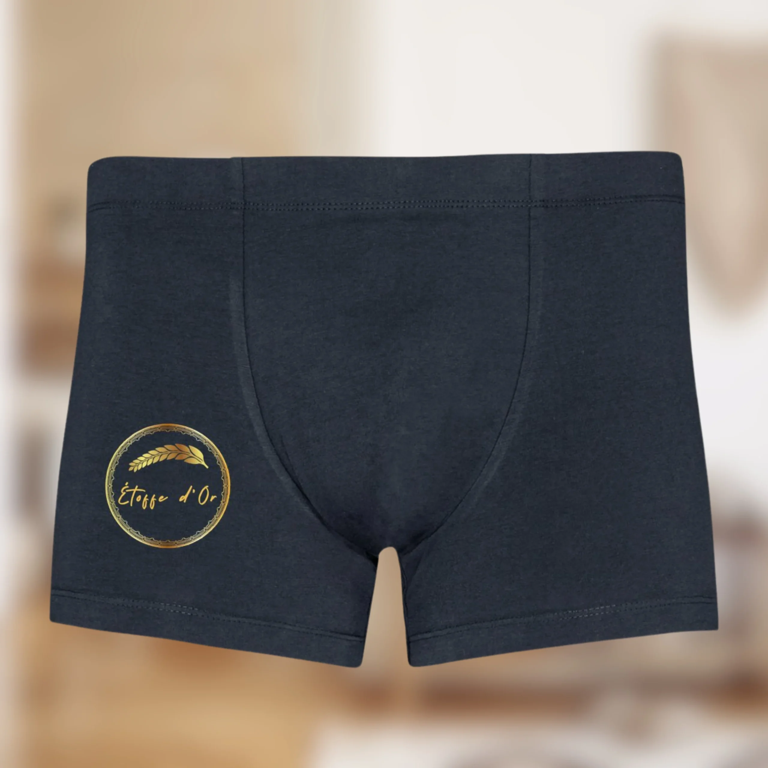 Boxer Homme “Étoffe d’Or” – Le confort au service du style🖤🌾 – Image 4