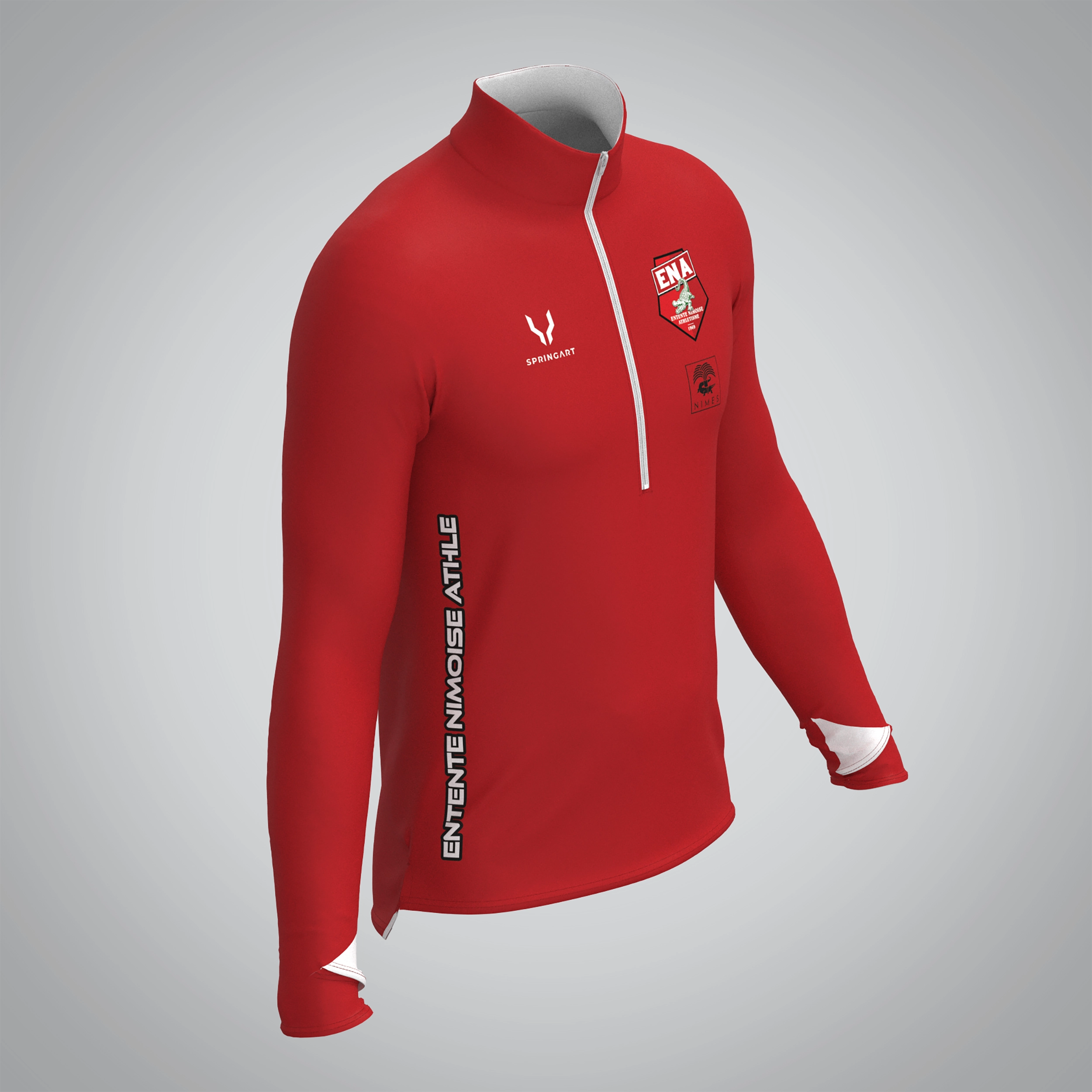 Quart Zip Homme Entente Nimoise Athletisme