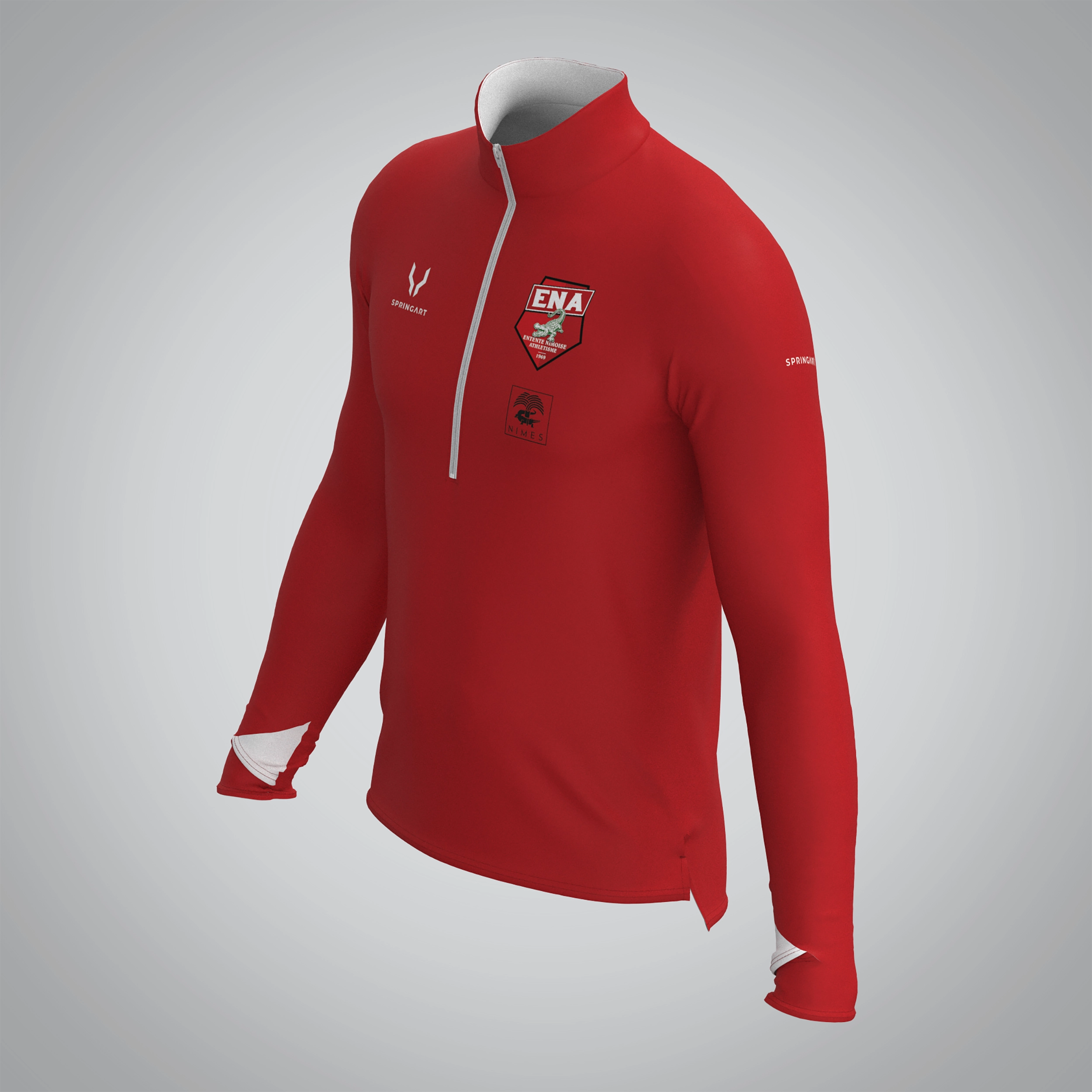 Quart Zip Homme Entente Nimoise Athletisme – Image 3