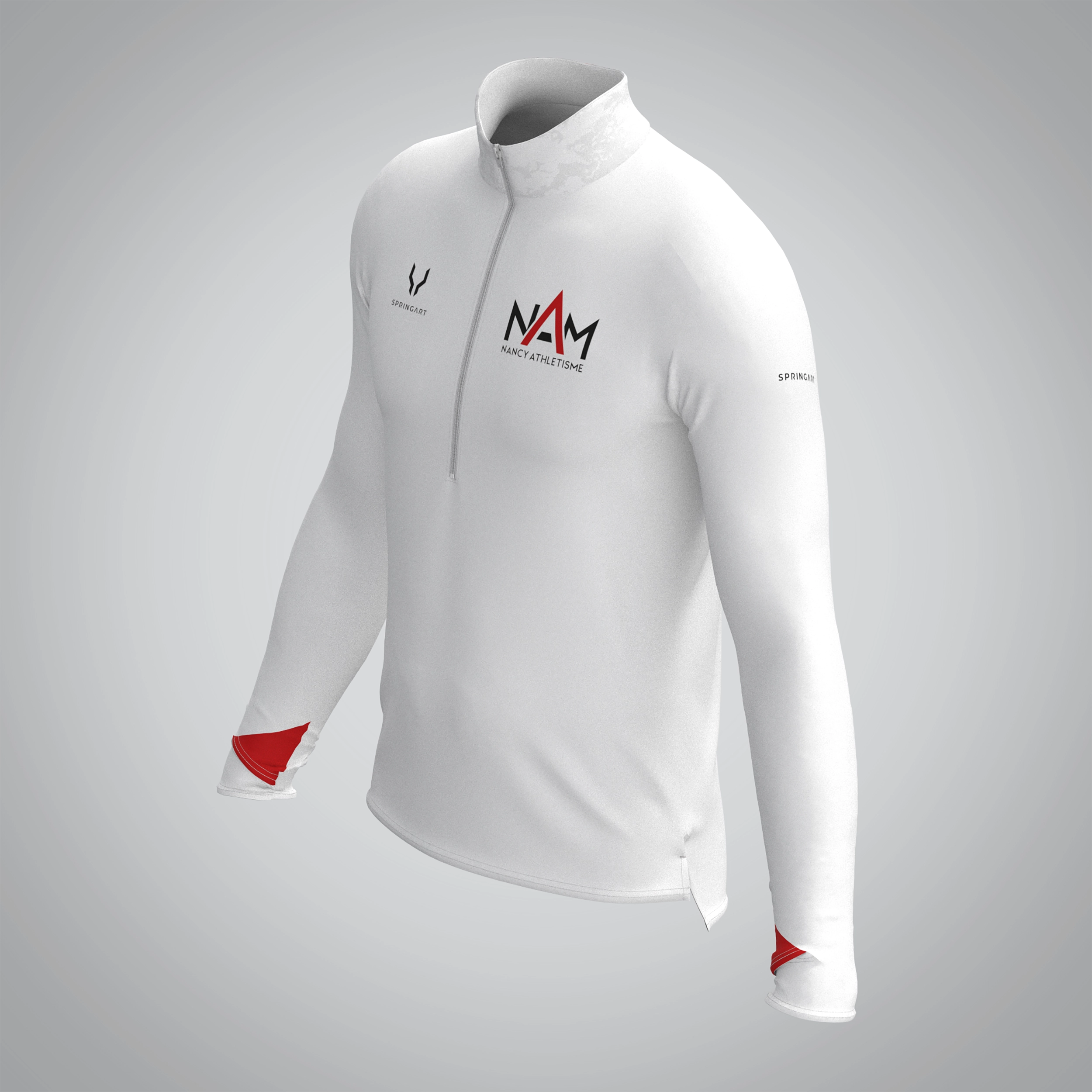 Quart Zip Homme Nancy Athlétisme Métropole – Image 3