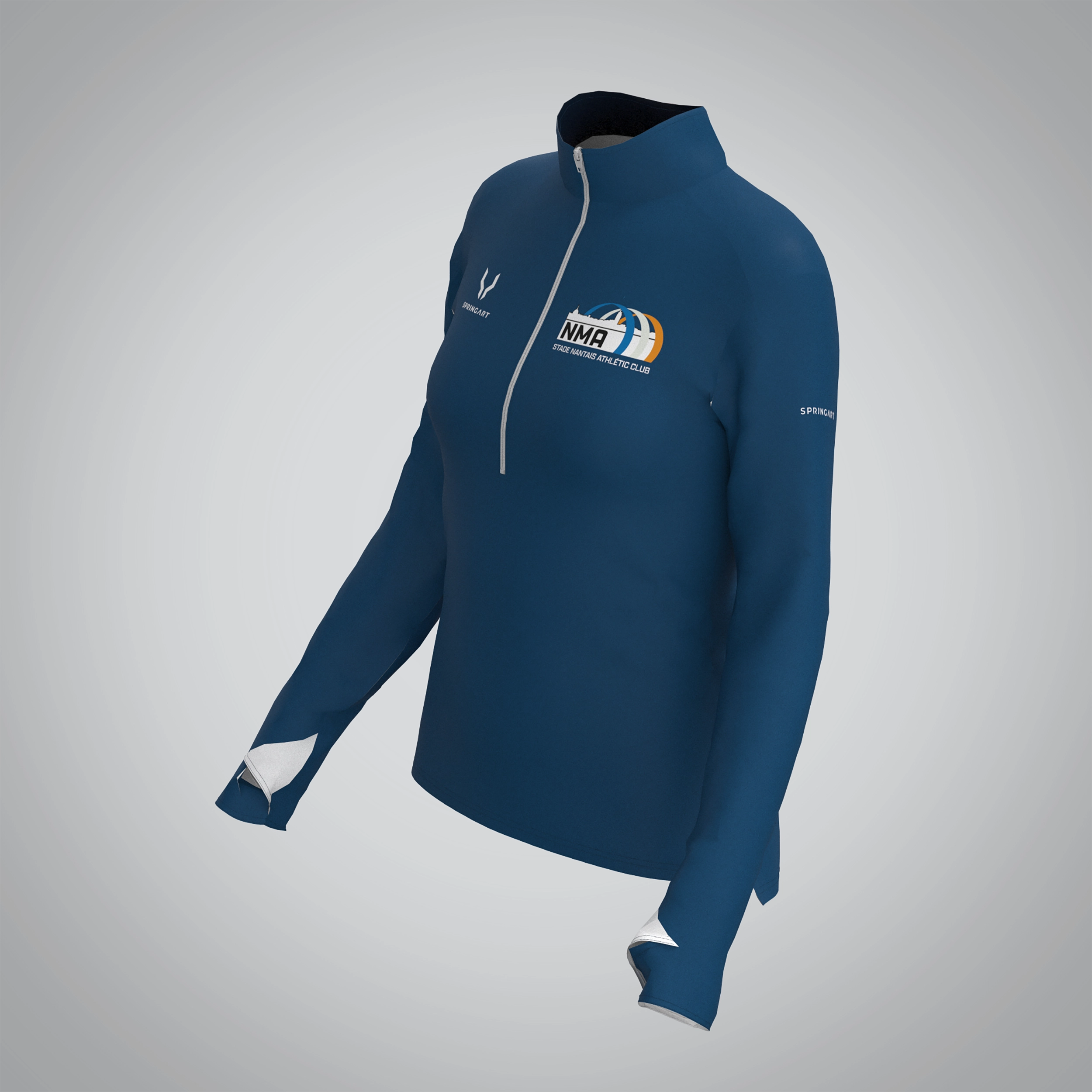 Quart Zip Femme Nantes Métropole Athlétisme – Image 3