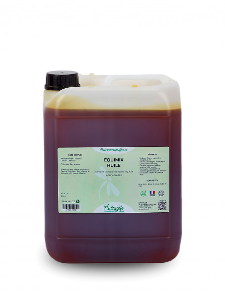 Equimix huiles – Nutragile – Acides gras essentiels et soutien de l’organisme, remise en état, équilibre gastrique – Image 2