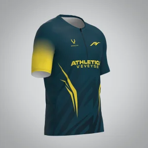 T-shirt Trail zip Homme V2.1 Athletica Veveyse