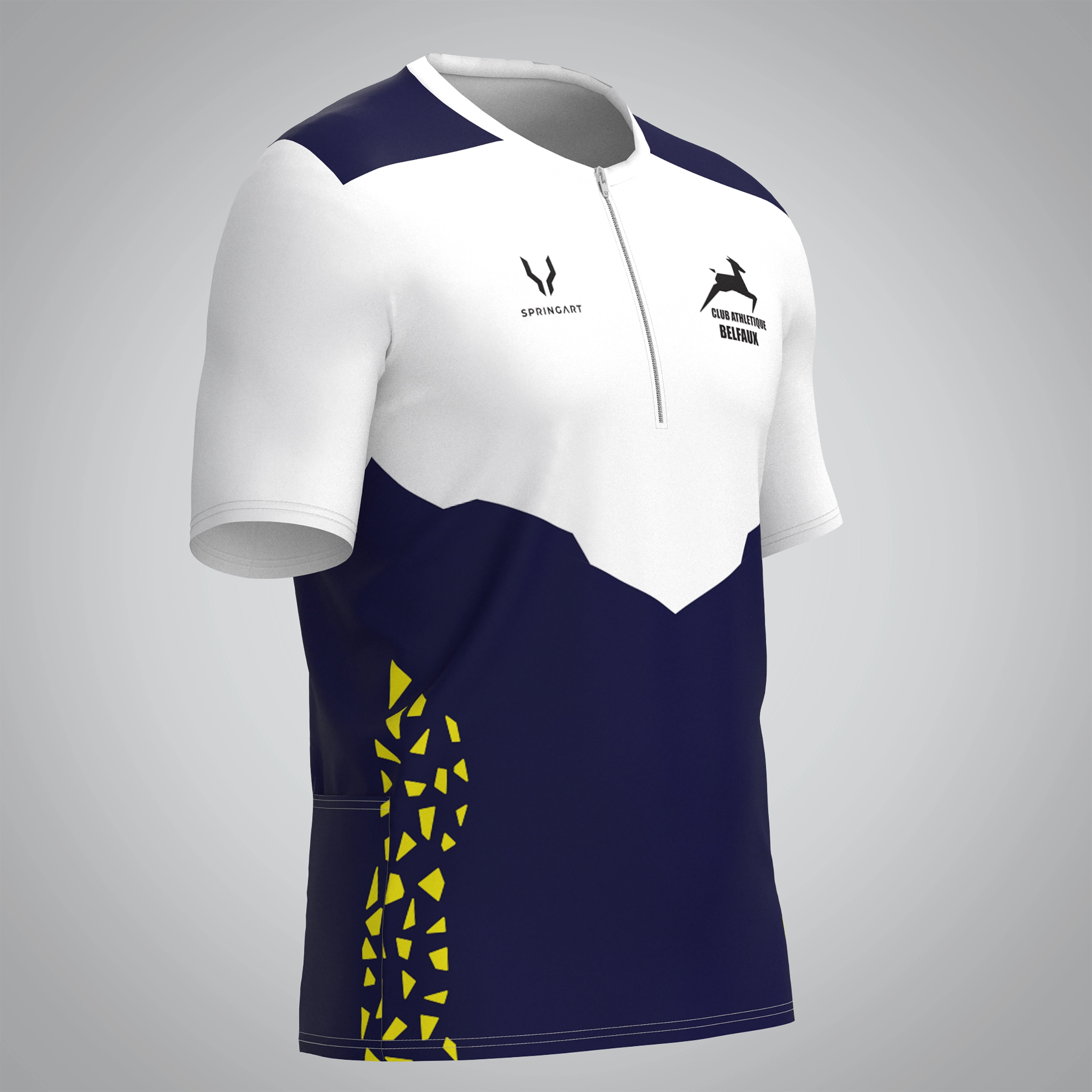 T-shirt Trail zip Homme V2.1 CA Belfaux – Image 2