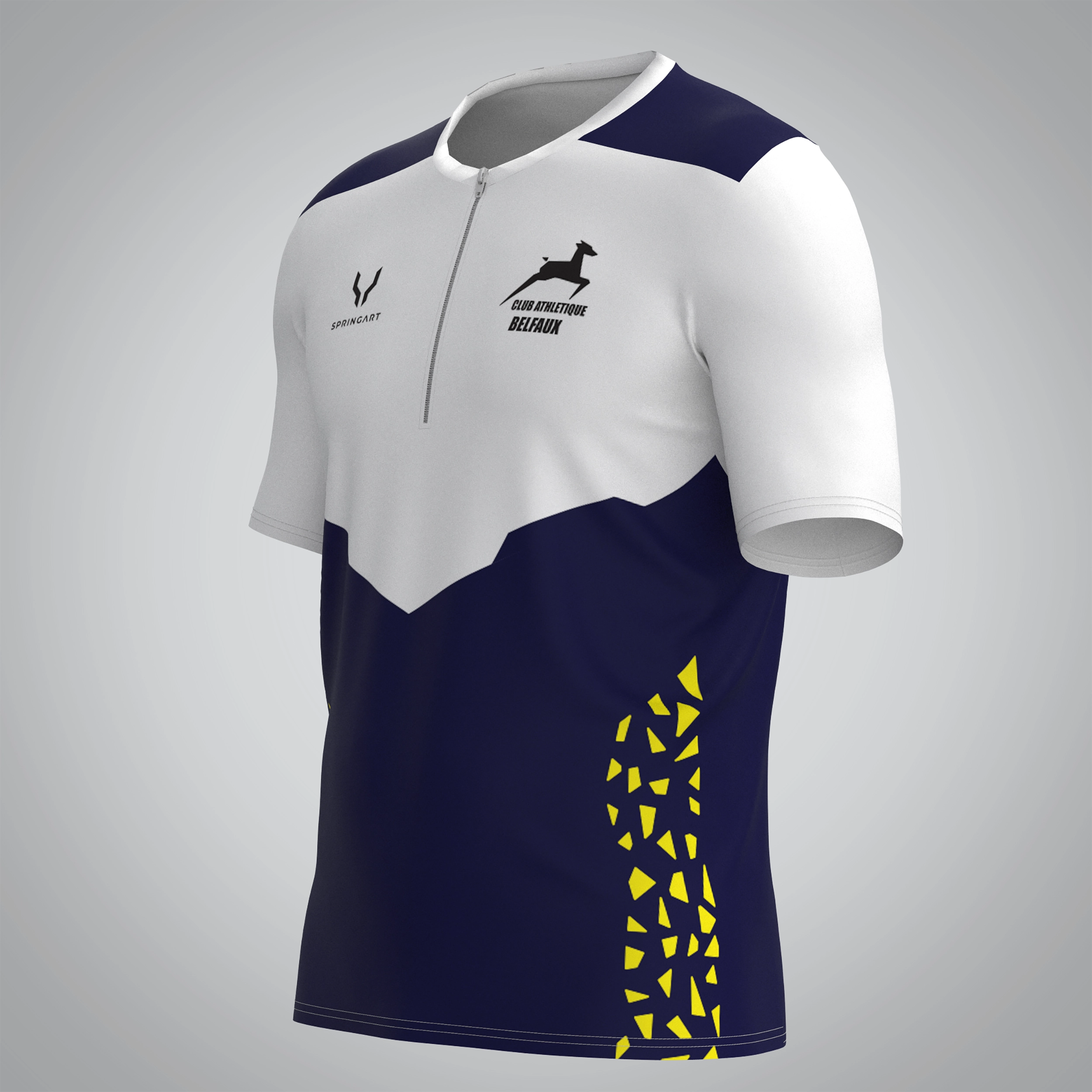 T-shirt Trail zip Homme V2.1 CA Belfaux – Image 3