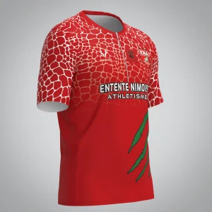 T-shirt Trail zip Homme V2.1 Entente Nimoise Athletisme