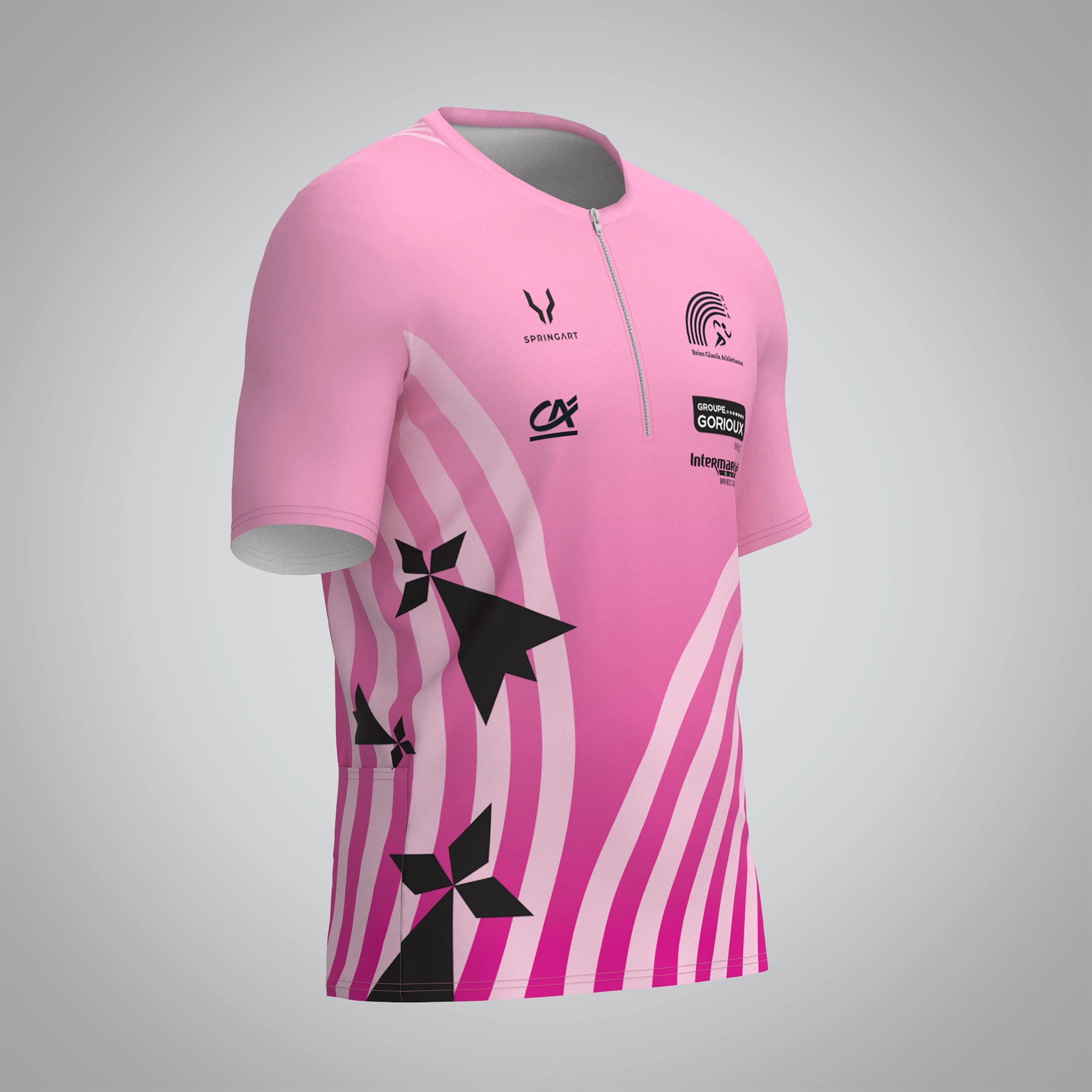 T-shirt Trail zip Homme V2.1 Briec Glazik Athle – Image 2