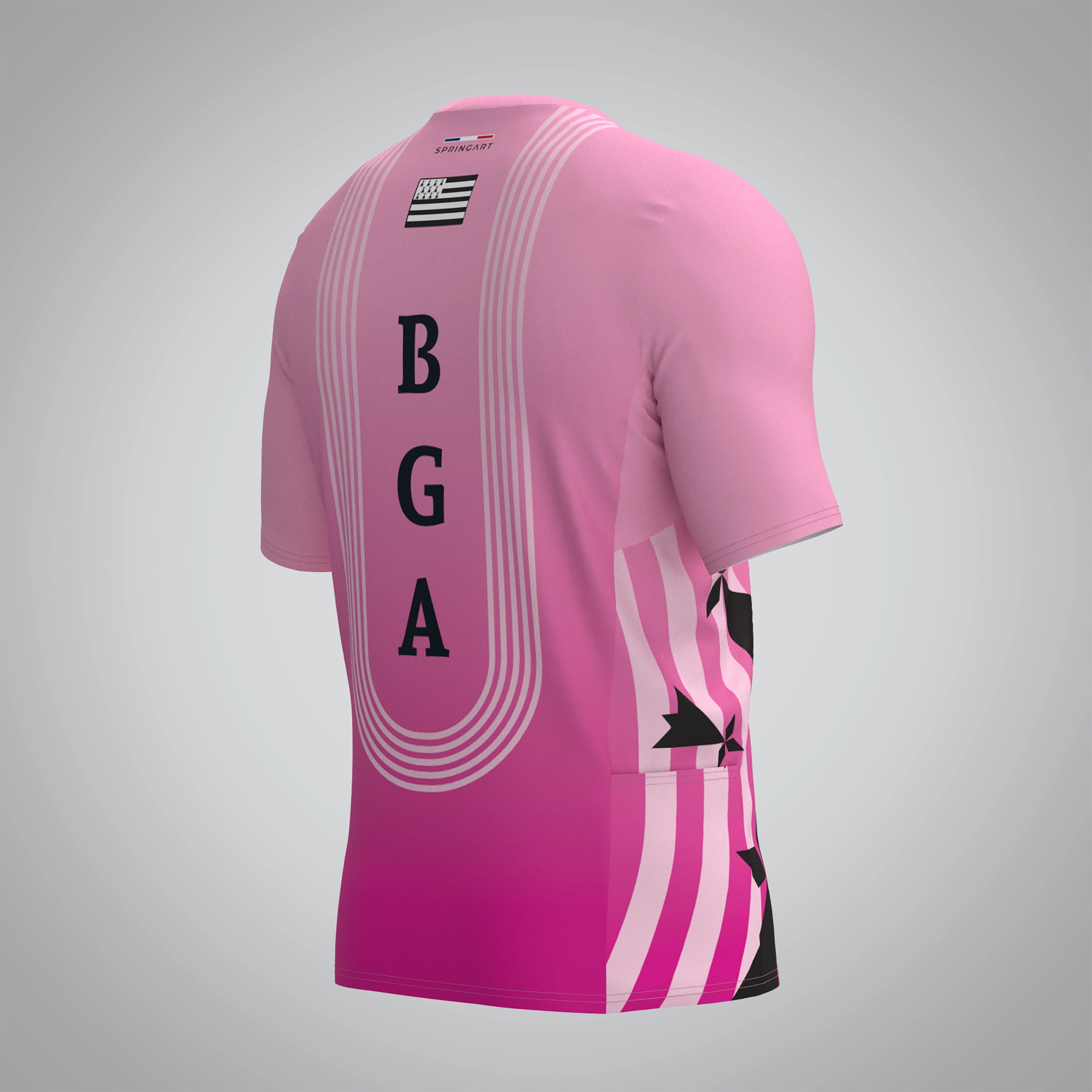 T-shirt Trail zip Homme V2.1 Briec Glazik Athle – Image 4