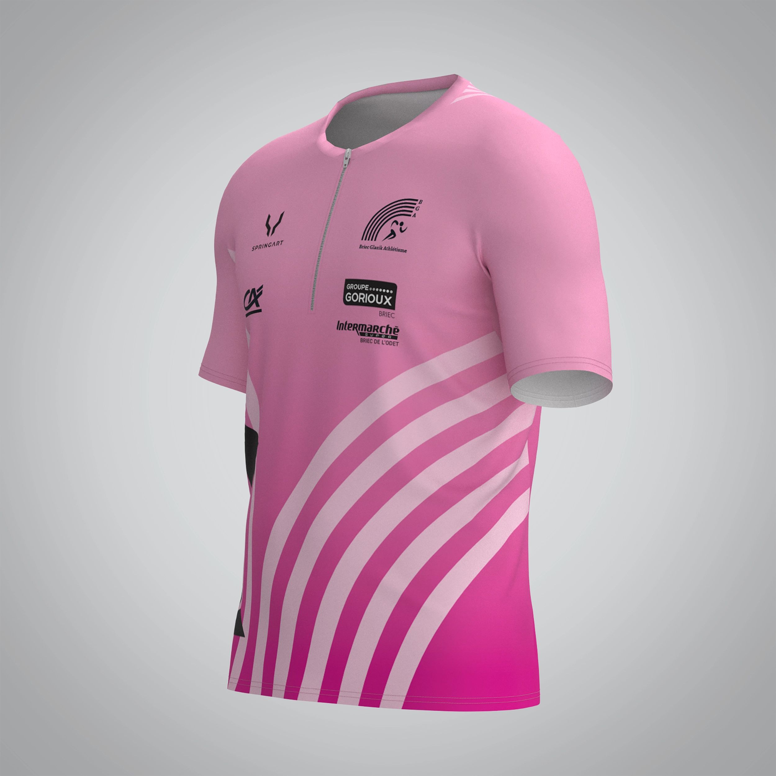 T-shirt Trail zip Homme V2.1 Briec Glazik Athle – Image 3