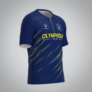 T-shirt Trail zip Homme V2.1 Olympique Bailly Noisy