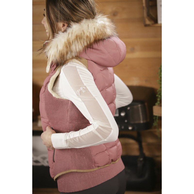 Gilet doudoune New Roge PÉNÉLOPE – Rose – Image 6