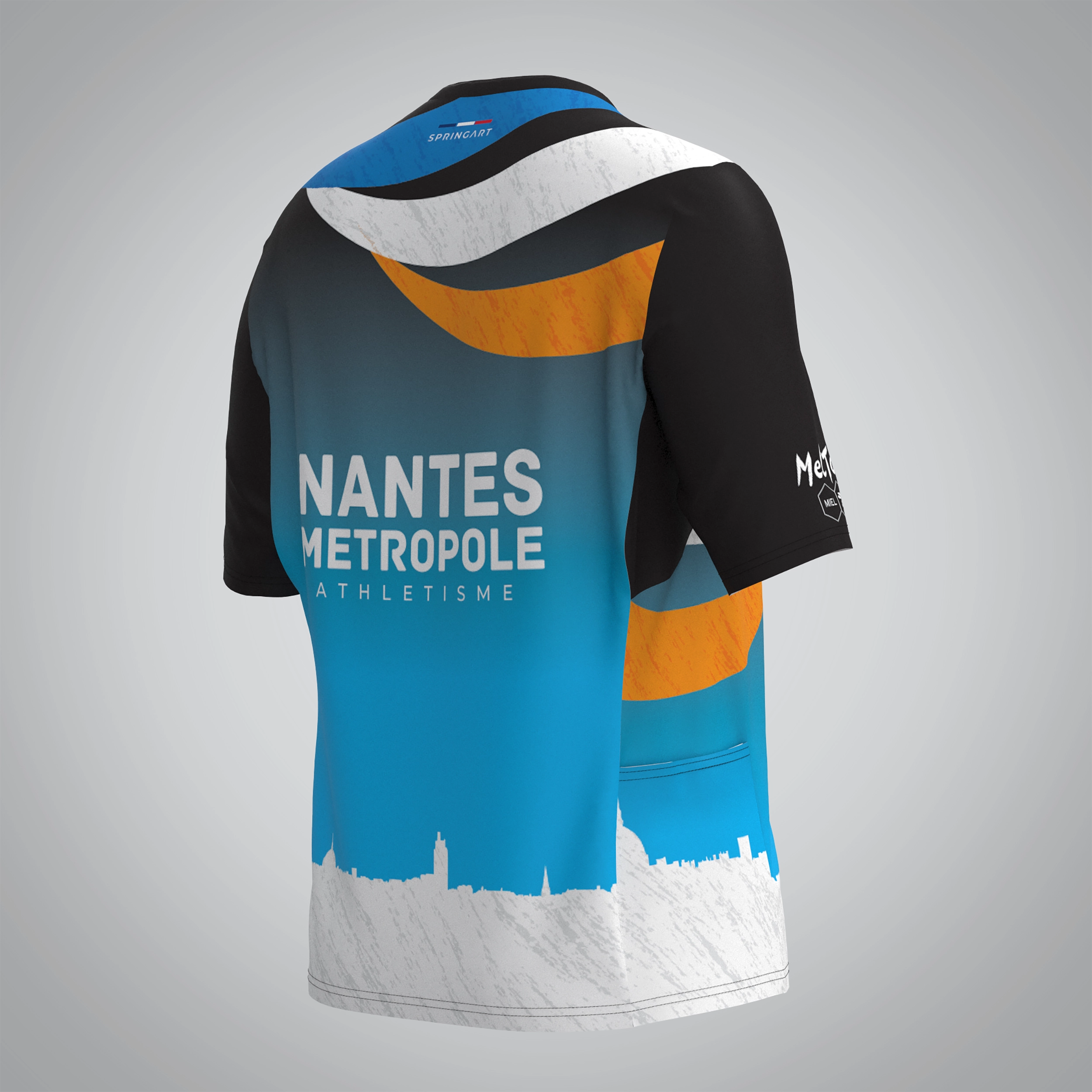 T-shirt Trail zip Femme V2.1 Nantes Métropole Athlétisme – Image 4