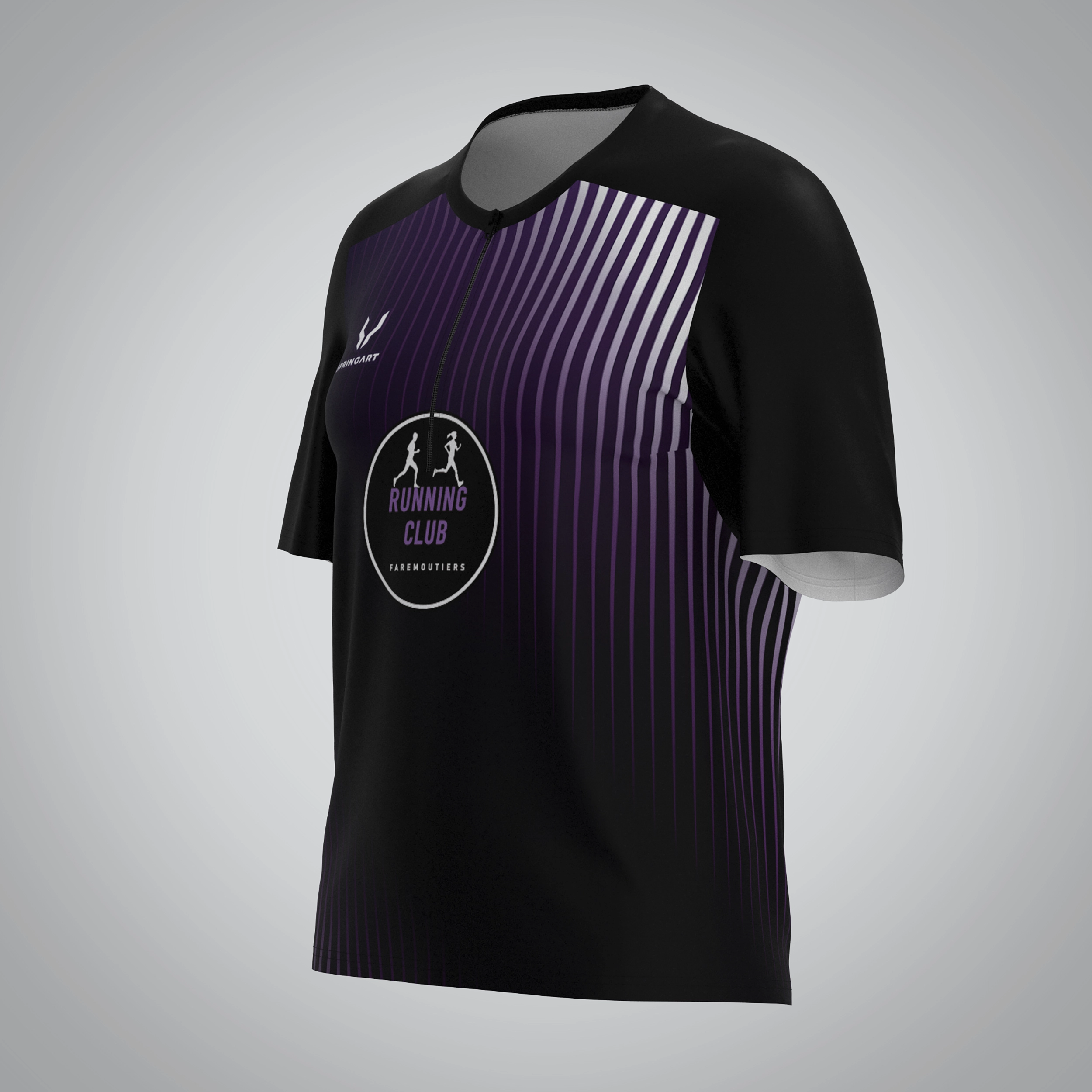 T-shirt Trail zip Femme V2.1 RC Faremoutiers – Image 3