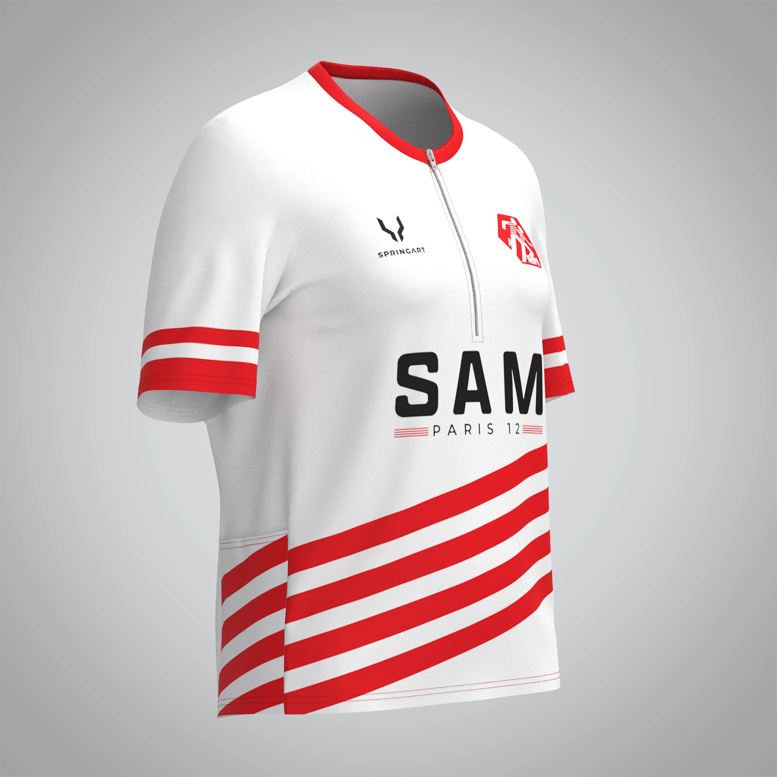 T-shirt Trail zip Femme V2.1 SAM Paris 12 – Image 2